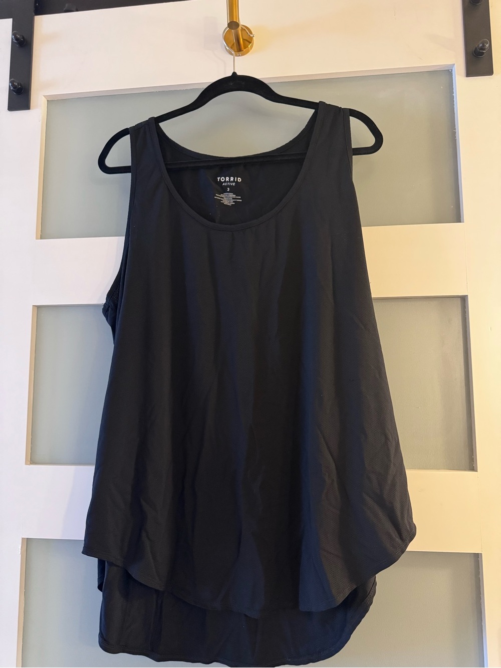 torrid Black Scoop Neck ACTIVE Tank